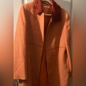 Fabulous orange Tahari coat/trench size 12
